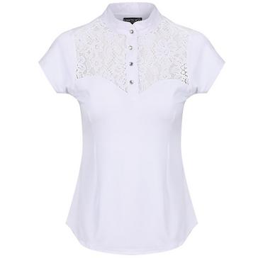 White Equetech Equetech Ladies Florence Competition Shirt White