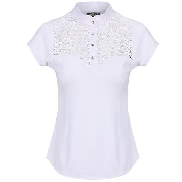 White Equetech Equetech Ladies Florence Competition Shirt White image 1