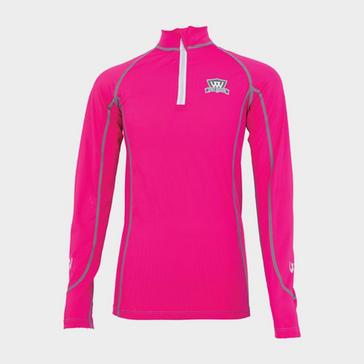 Pink Woof Wear Young Rider Pro Performance Shirt Berry