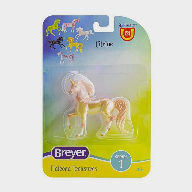 Yellow Breyer Unicorn Treasures Citrine image 1