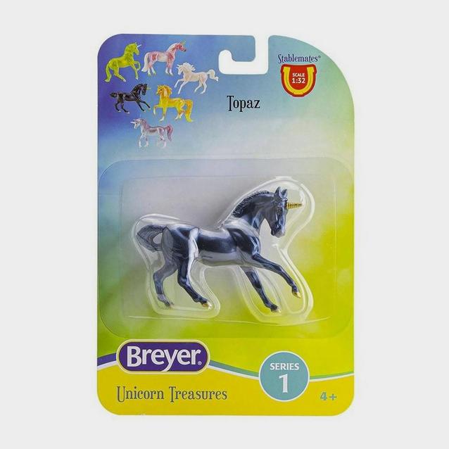 Black Breyer Unicorn Treasures Topaz image 1