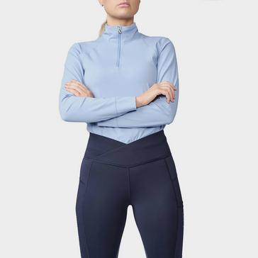 Blue PS of Sweden Womens Wivianne Long Sleeved Base Layer Allure Blue