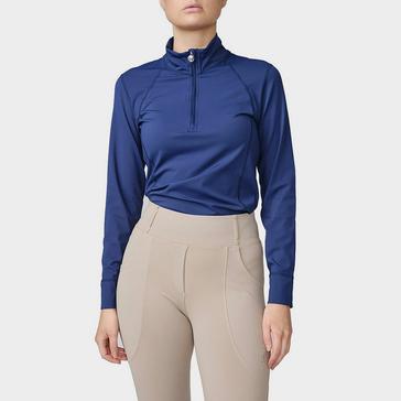 Blue PS of Sweden Ladies Wivianne Long Sleeved Base Layer Space Blue