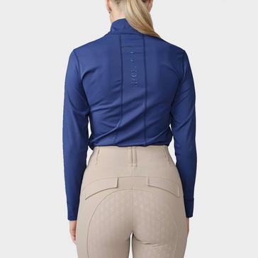 Blue PS of Sweden Ladies Wivianne Long Sleeved Base Layer Space Blue