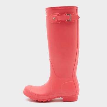 Pink Hunter Womens Original Tall Wellington Boots Rowan Pink