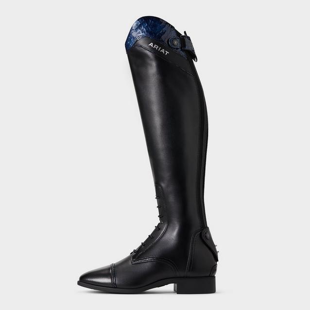 Black Ariat Womens Palisade Ellipse Riding Boots Black Blue Cobra image 1