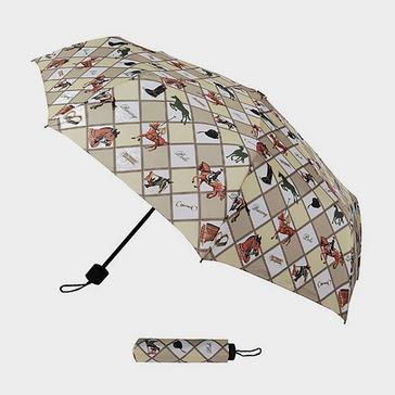 Beige/Cream Generic Jenkinsons Folding Umbrella Equestrian Sport