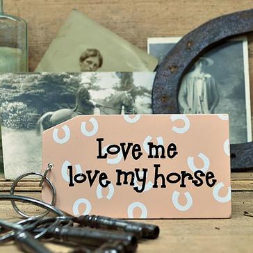  Generic Jenkinsons Wooden Keyring Love Horse