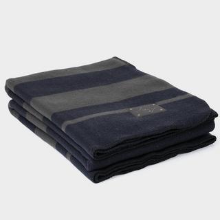 Woollen Blanket Large Grey/Navy