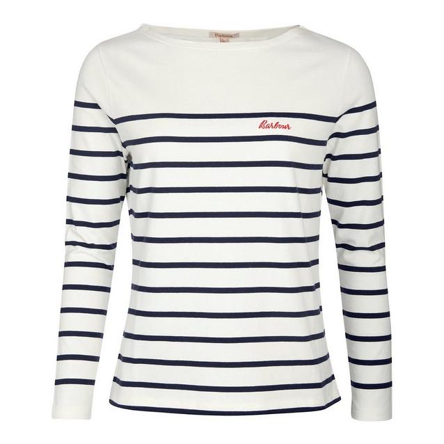 White Barbour Womens Bradley Top Cloud Navy image 1
