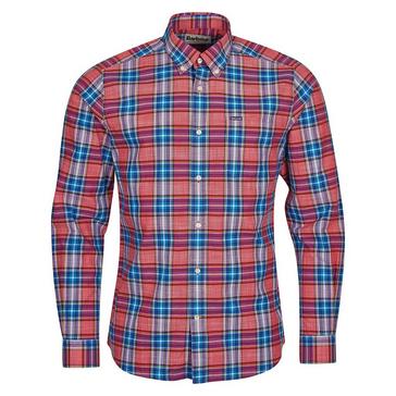 Red Barbour Mens Hartcliff Tailored Shirt Red