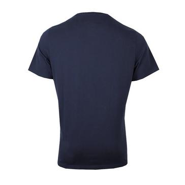 Blue Barbour Mens Logo T-Shirt New Navy