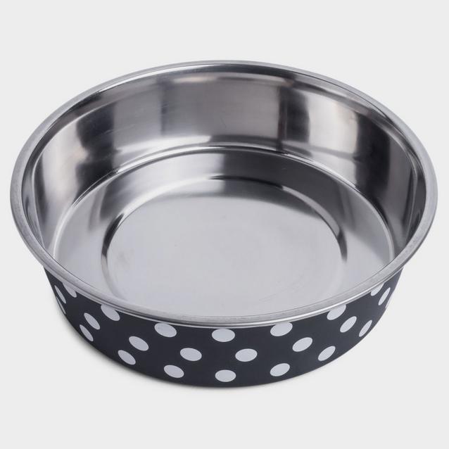 Black Petface Deli Bowl Black & White Spot image 1