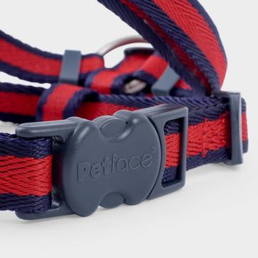Red Petface Scarlet Stripe Dog Harness Red/Navy