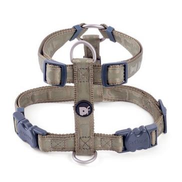 Green Petface Country Green Bones Dog Harness