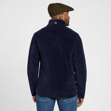 Blue Hoggs of Fife Mens Stenton Technical Fleece Jacket Midnight Navy