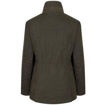 Green Hoggs of Fife Ladies Caledonia Wax Jacket Antique Olive
