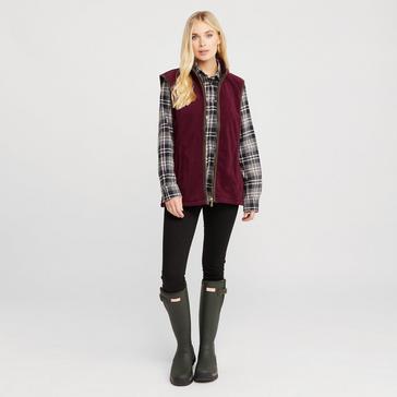 Red Hoggs of Fife Womens Stenton Fleece Gilet Merlot