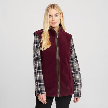 Red Hoggs of Fife Womens Stenton Fleece Gilet Merlot