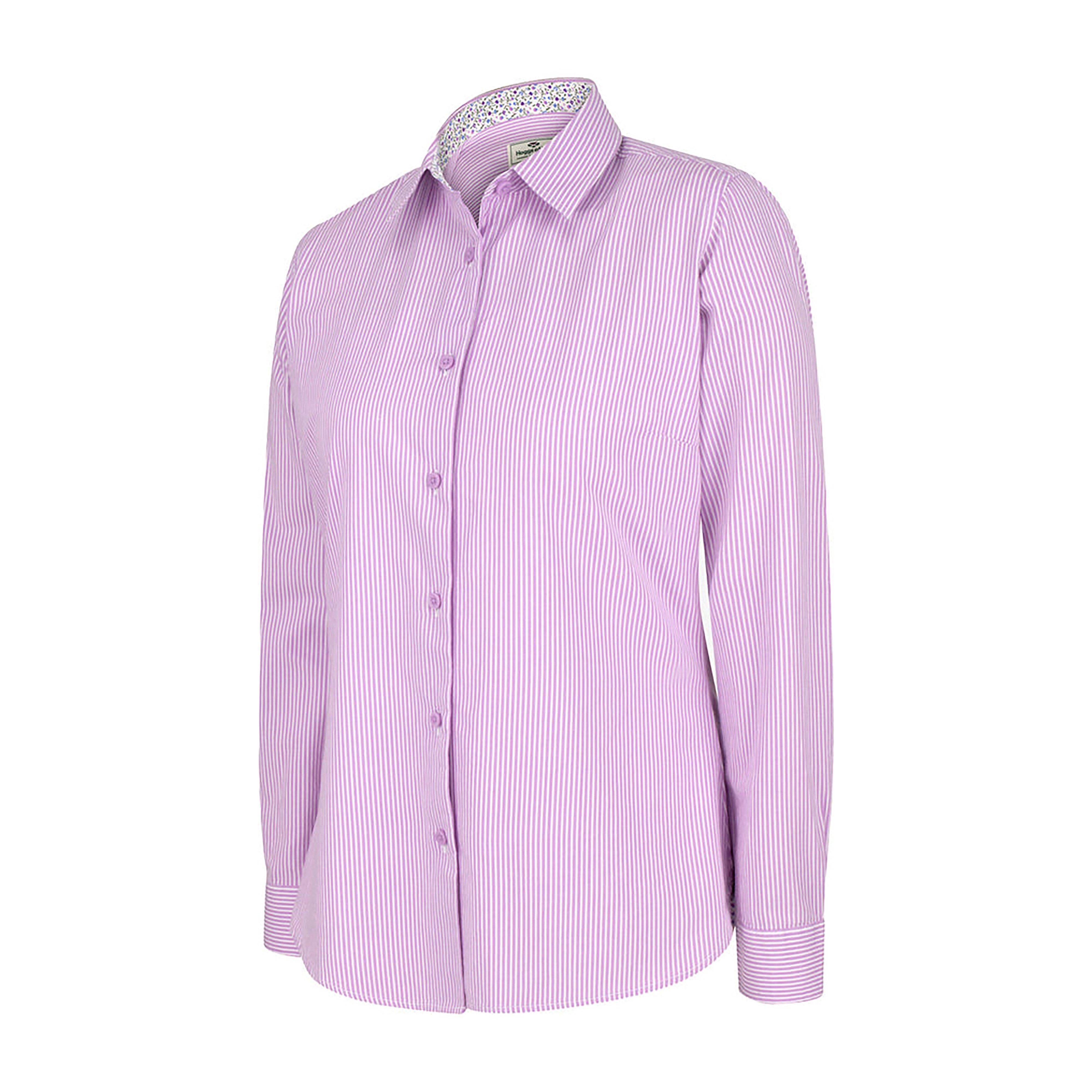 Womens Bonnie II Cotton Shirt Lavender Stripe