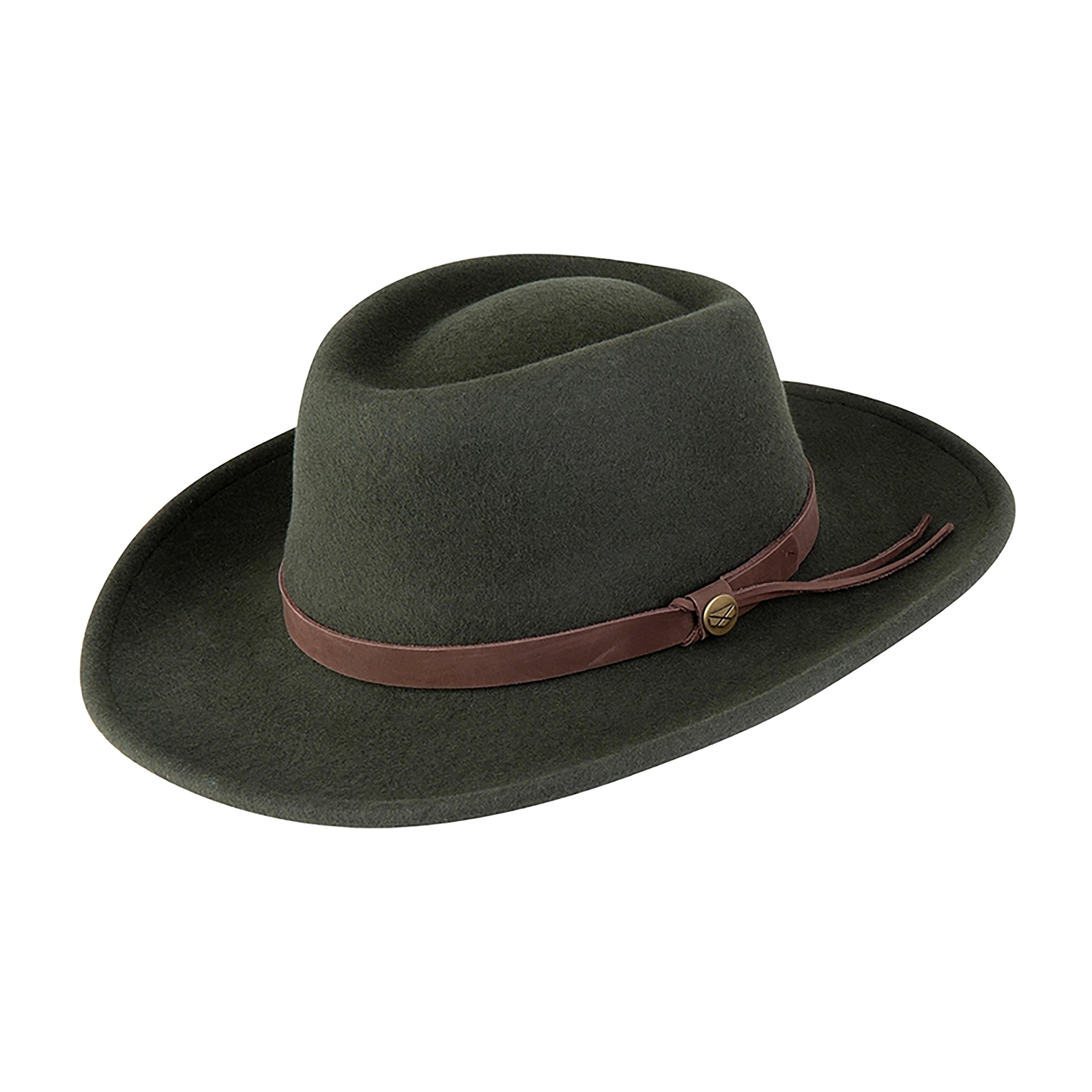 Perth Crushable Felt Hat Olive