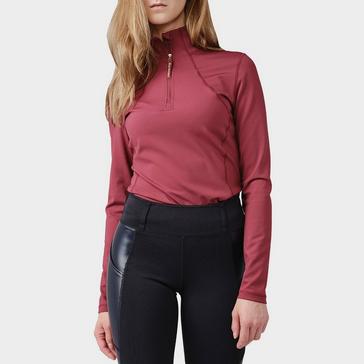 Pink PS of Sweden Ladies Alessandra 1/2 Zip Baselayer Berry