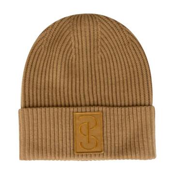 Brown PS of Sweden Sally Knitted Beanie Camel