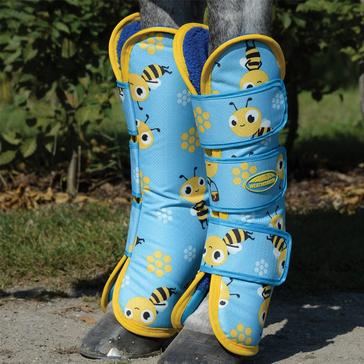 Blue WeatherBeeta 1200D Wide Tab Travel Boots Bee Print