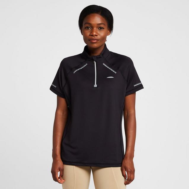 Black WeatherBeeta Womens Victoria Premium Short Sleeve Top Black image 1