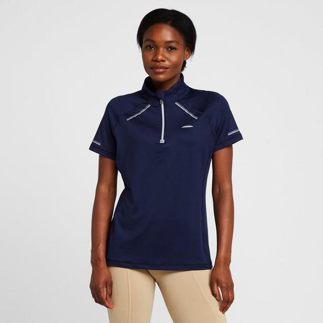 Blue WeatherBeeta Womens Victoria Premium Short Sleeve Top Navy image 1