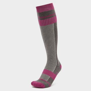 Grey Dublin Single Pack Socks Red Violet