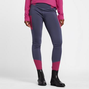 Red Dublin Womens Power Tech Colour Block Full Grip Training Tights Red Violet