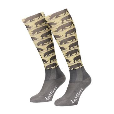 Grey LeMieux Footsies Socks Rhinos
