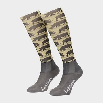 Grey LeMieux Junior Footsies Socks Rhinos