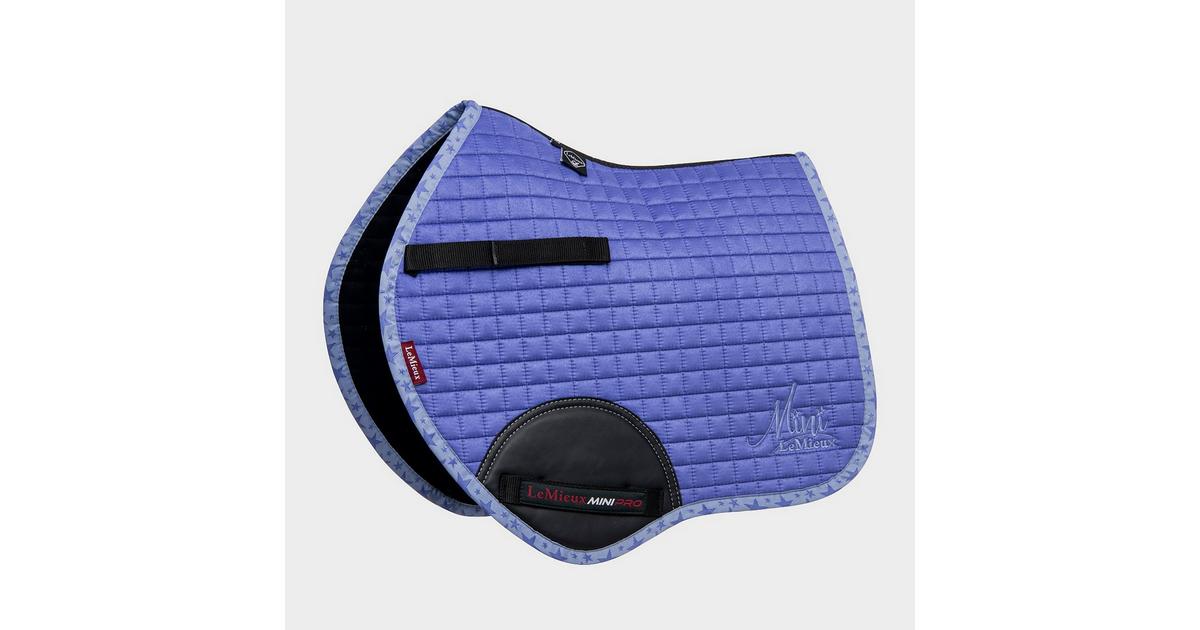 LeMieux Mini Suede Jump Square Saddle Pad Bluebell Naylors