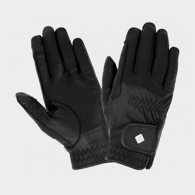 Black LeMieux Classic Leather Riding Gloves Black image 1