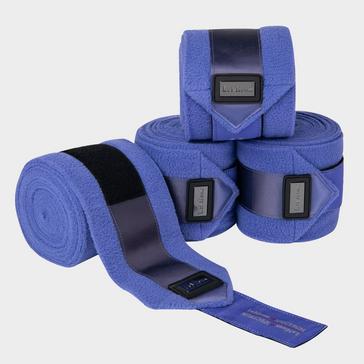 Blue LeMieux Spectrum Satin Polo Bandages Bluebell/Navy