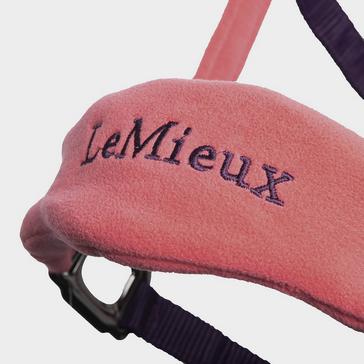 Pink LeMieux Vogue Fleece Headcollar & Leadrope Papaya