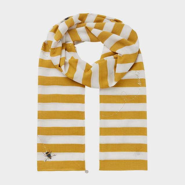 Striped Joules Women's Eco Conway Scarf Bot Bee Ombre Stripe image 1