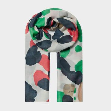 Multi Joules Womens River Scarf Cream Spots
