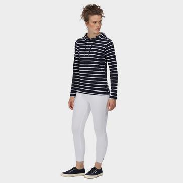 Blue Regatta Womens Maleys Hoody Navy White Stripe