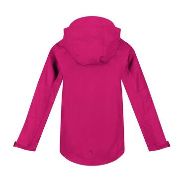 Pink Regatta Childs Calderdale II Waterproof Jacket Pink Fusion