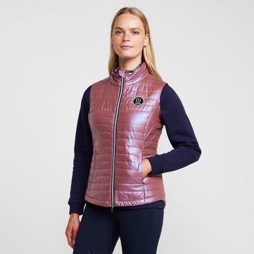 Pink Imperial Riding Womens Violet Pearl Gilet Violet Rose