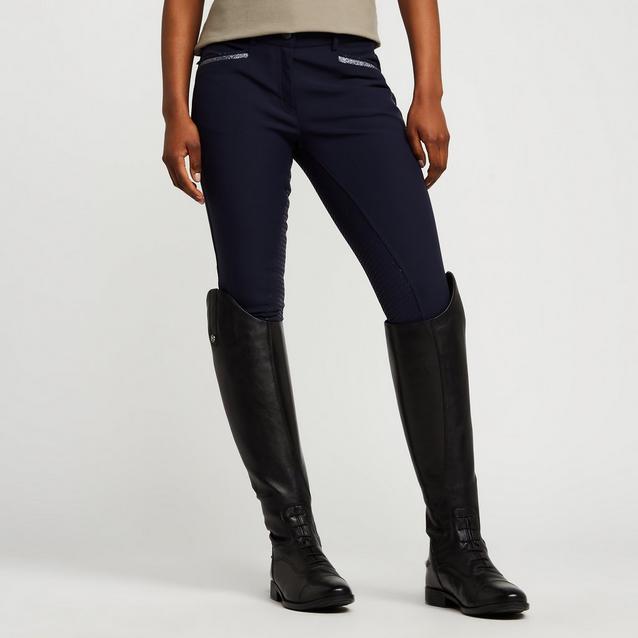 Blue Imperial Riding Womens El Capone Full Grip Breeches Navy image 1