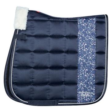 Blue Imperial Riding Ambient Dressage Saddle Pad Navy Bloom