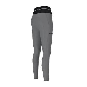 Grey Pikeur Womens Gia Grip Athleisure Breeches Light Grey