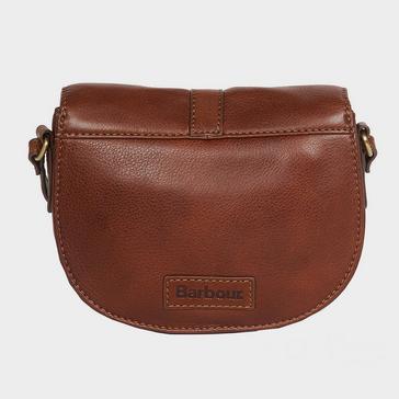 Brown Barbour Laire Leather Saddle Bag Brown