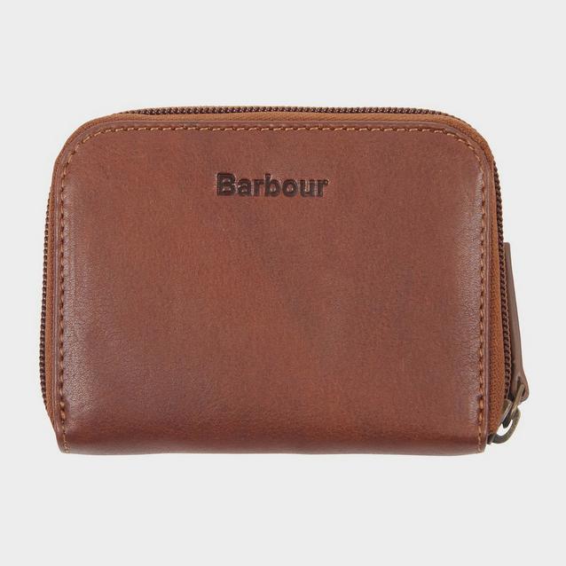 Brown Barbour Laire Leather Purse Brown image 1
