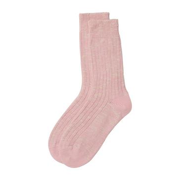 Pink Barbour Colour Twist Socks Pink