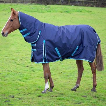  Bridleway Ontario Light Weight 0g Combo Turnout Rug Navy